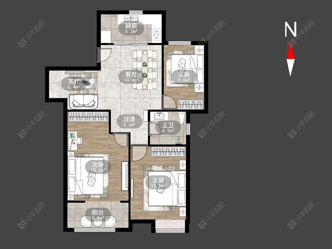 常州菱溪名居在售二手房源户型图_小牛看房
