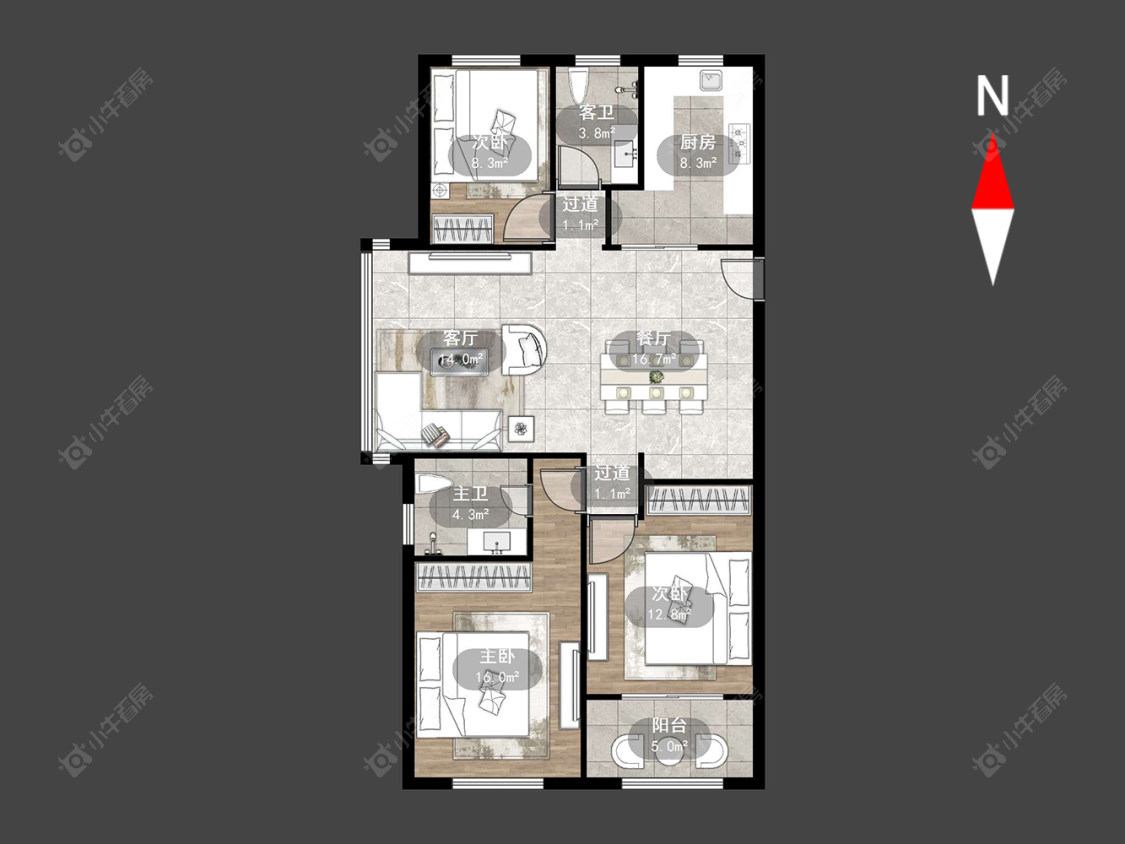 常州怡美花园在售二手房源户型图_小牛看房
