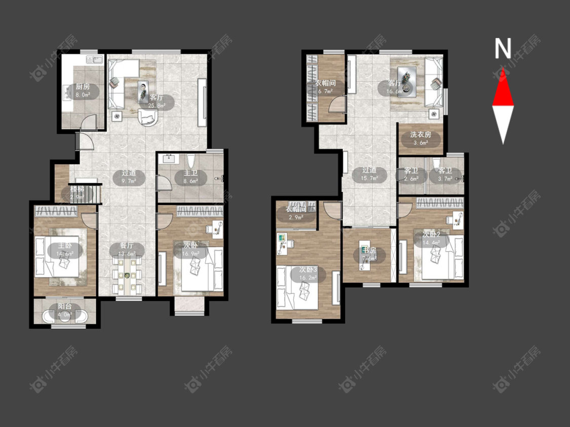常州青洋花苑在售二手房源户型图_小牛看房