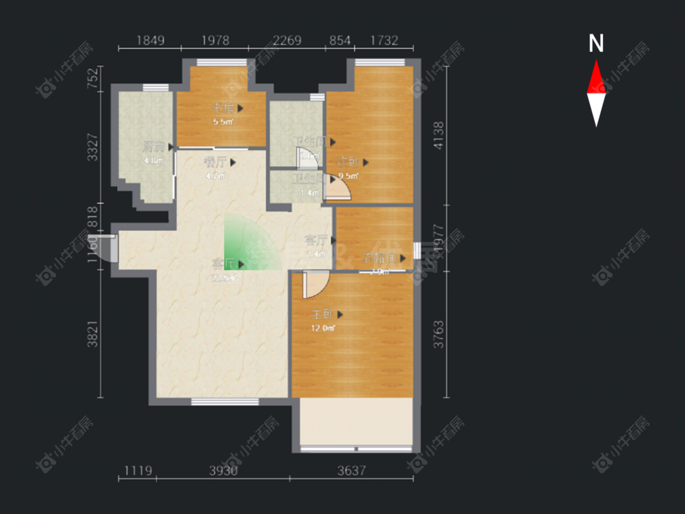 常州锦绣天地在售二手房源户型图_小牛看房
