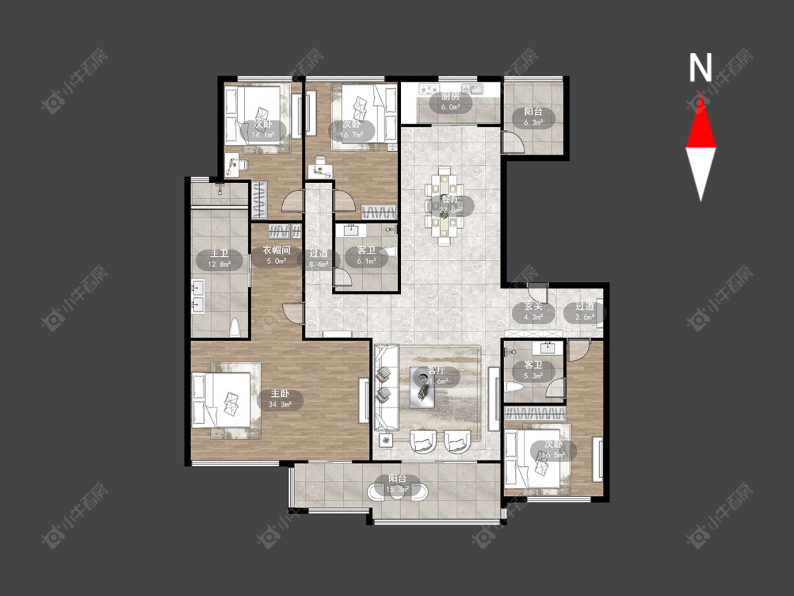 常州龙湖原山在售二手房源户型图_小牛看房