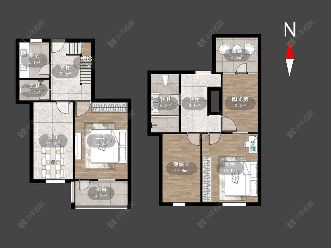 常州丽华三村在售二手房源户型图_小牛看房