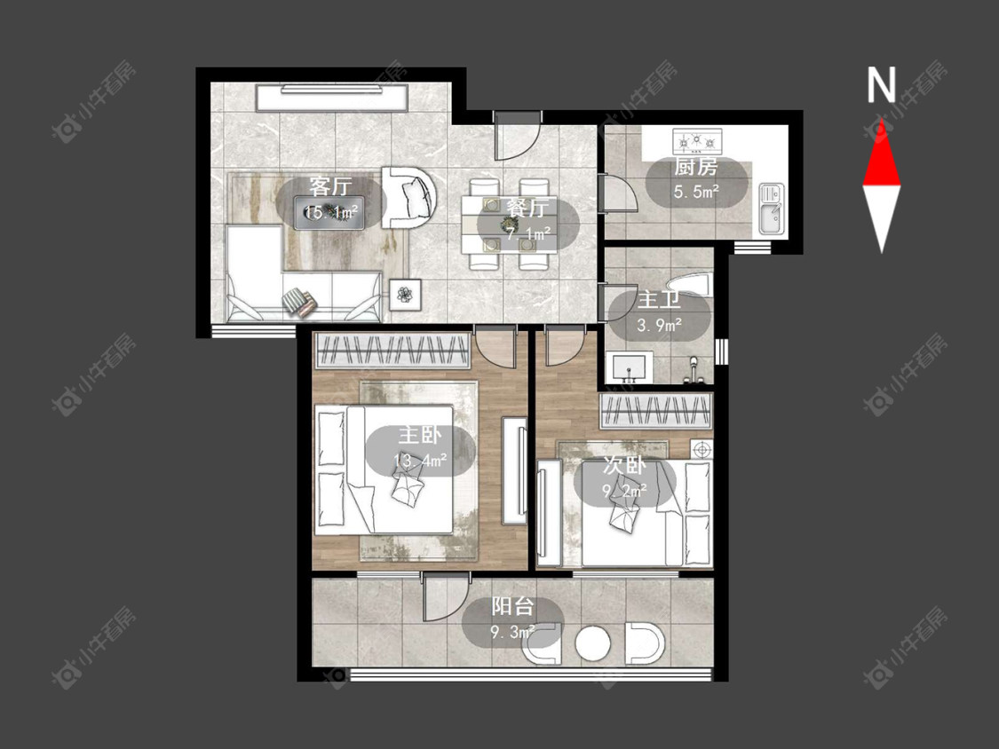 常州凤凰名城在售二手房源户型图_小牛看房
