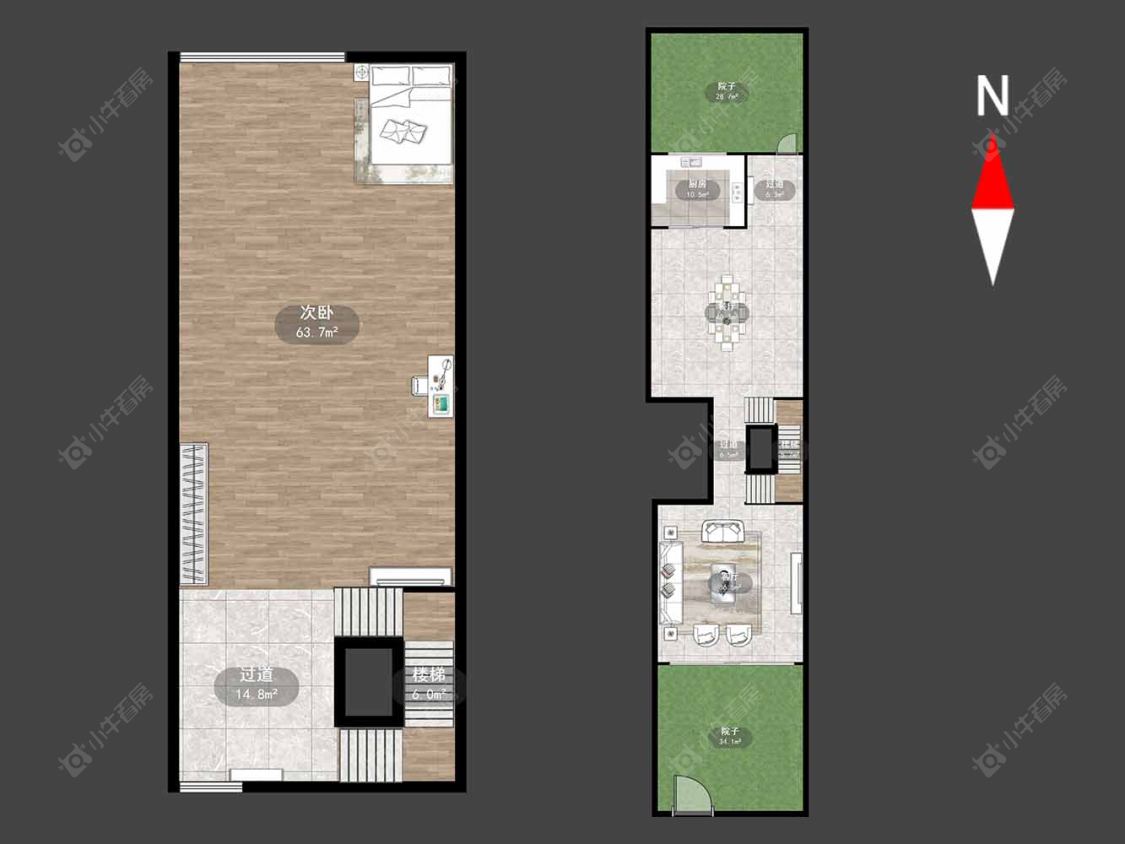 常州溪湖小镇在售二手房源户型图_小牛看房