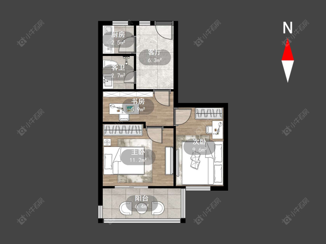 常州怀德中路在售二手房源户型图_小牛看房