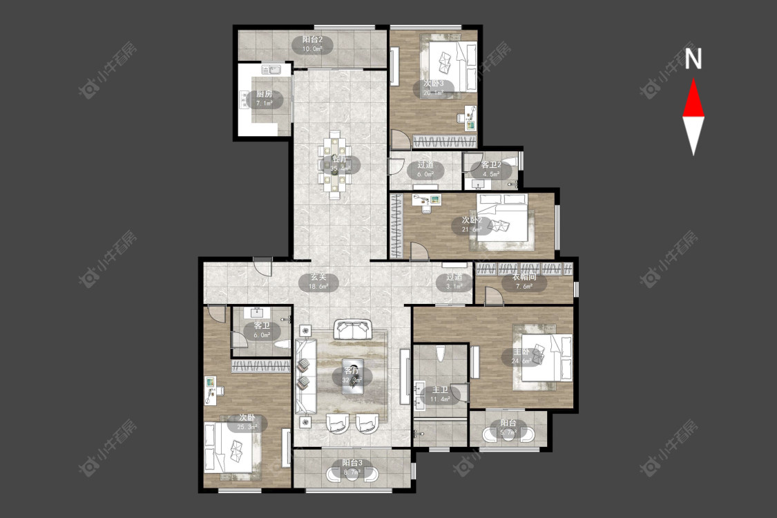 紫金城南区房源户型图 常州紫金城南区在售二手房源户型图_小牛看房