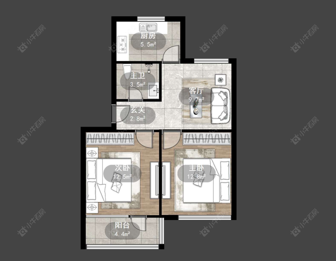 常州盘龙苑西区在售二手房源户型图_小牛看房