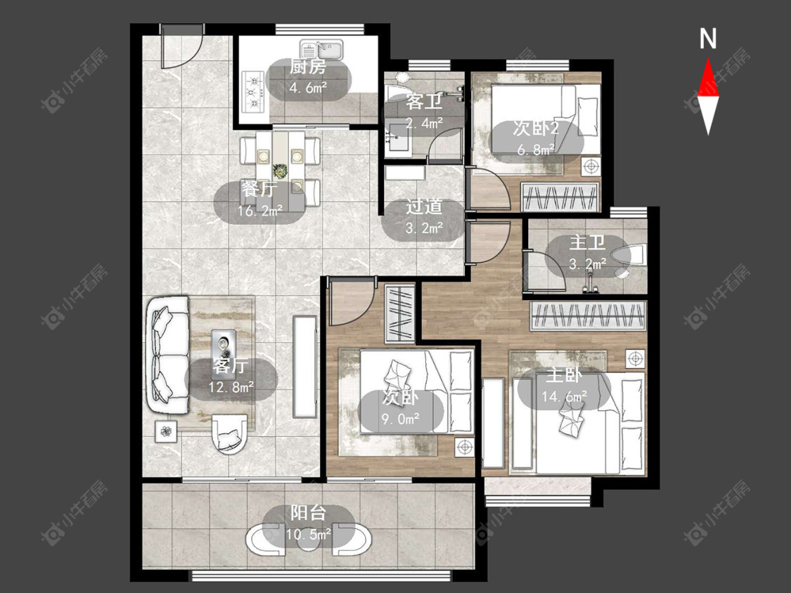 旭辉都会江来房源户型图 常州旭辉都会江来在售二手房源户型图_小牛看房