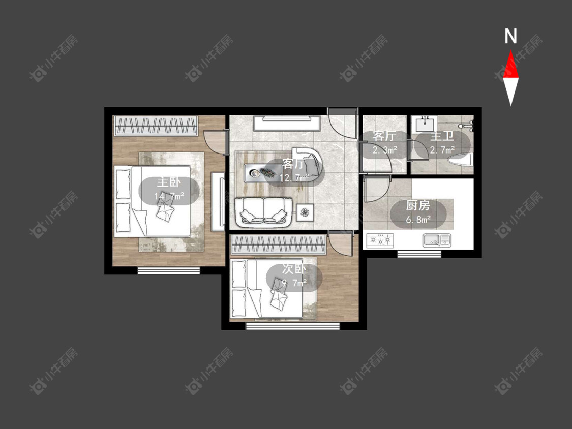 常州荆川里续建在售二手房源户型图_小牛看房