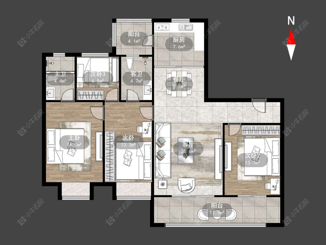 常州弘阳燕澜湾在售二手房源户型图_小牛看房