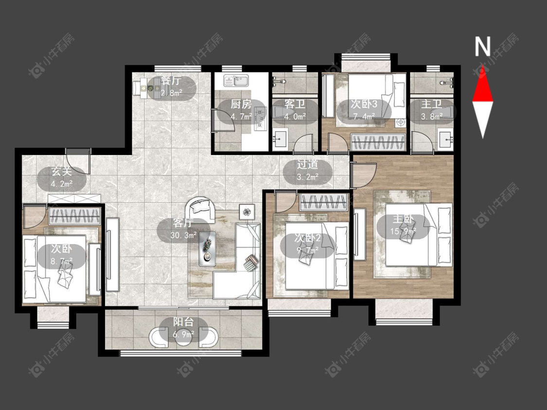龙控公园道房源户型图 常州龙控公园道在售二手房源户型图_小牛看房