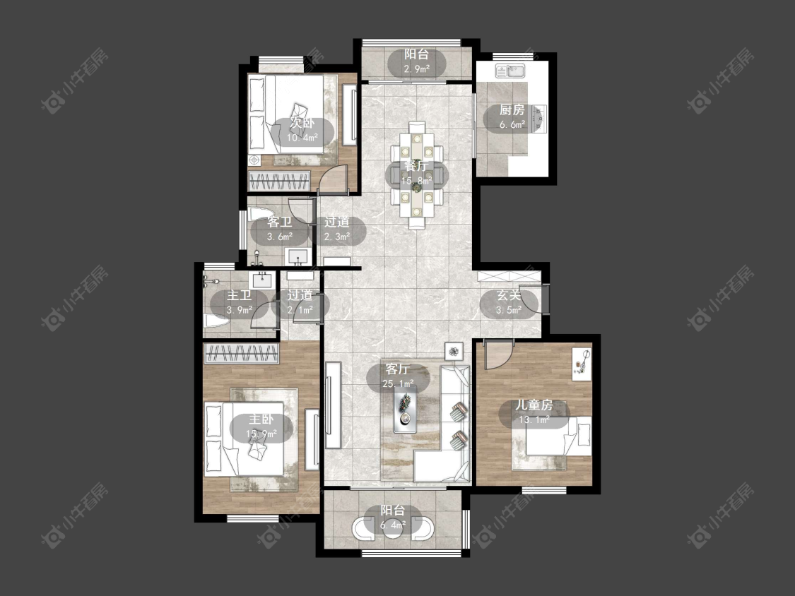 南方名居房源户型图 丹阳南方名居在售二手房源户型图_小牛看房