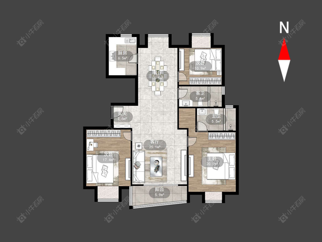 水木年华花园房源户型图 常州水木年华花园在售二手房源户型图_小牛看房