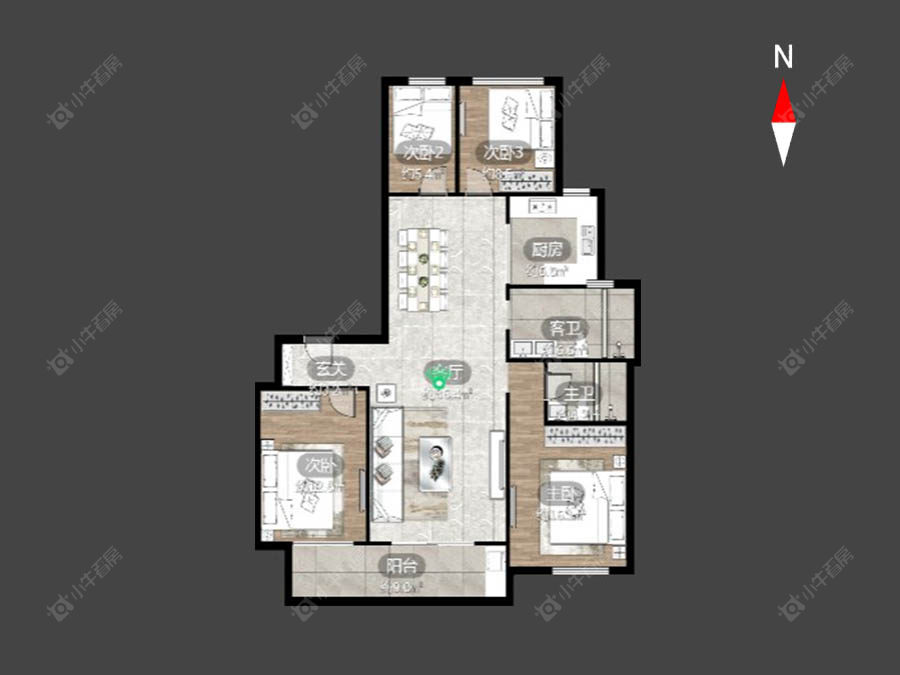 万科城房源户型图 常州万科城在售二手房源户型图_小牛看房