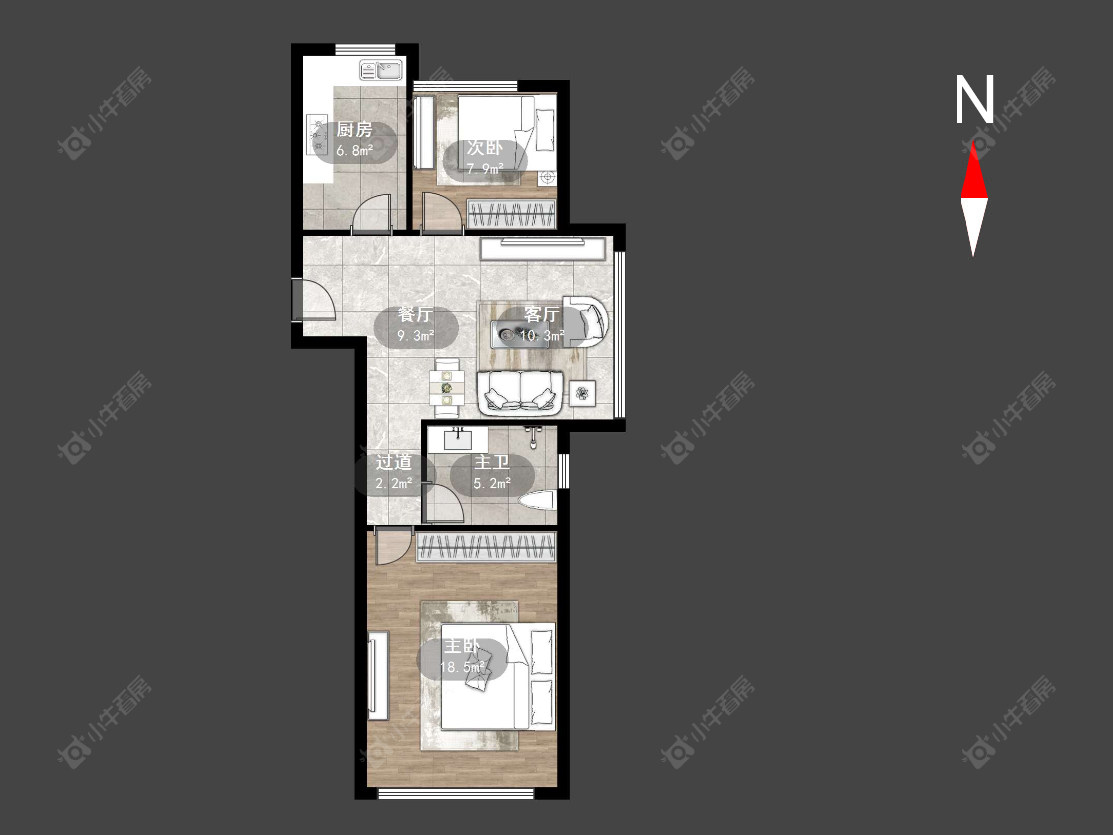 常州安信颐和在售二手房源户型图_小牛看房