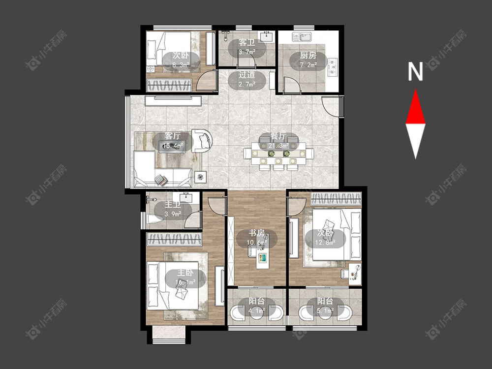 湖滨怡景房源户型图 常州湖滨怡景在售二手房源户型图_小牛看房