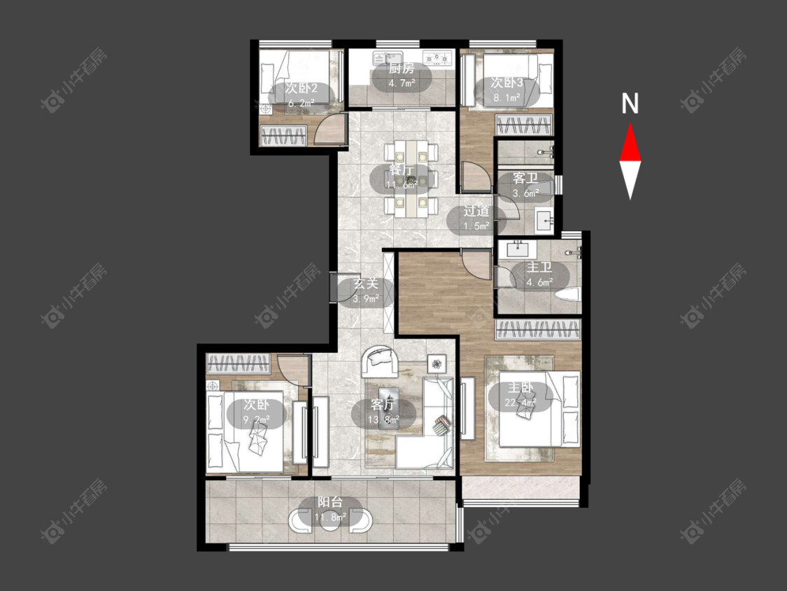 常州碧桂园壹号天禧在售二手房源户型图_小牛看房