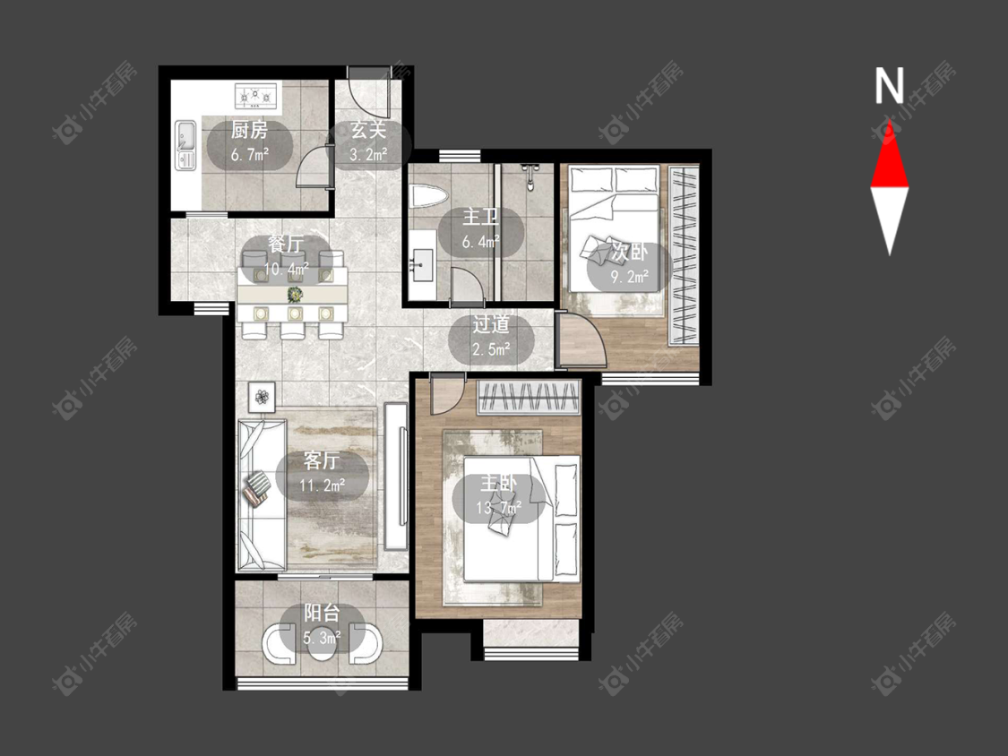 常州典雅花园在售二手房源户型图_小牛看房