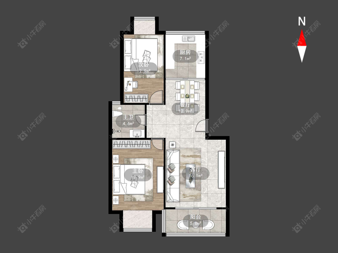常州陈渡新苑在售二手房源户型图_小牛看房