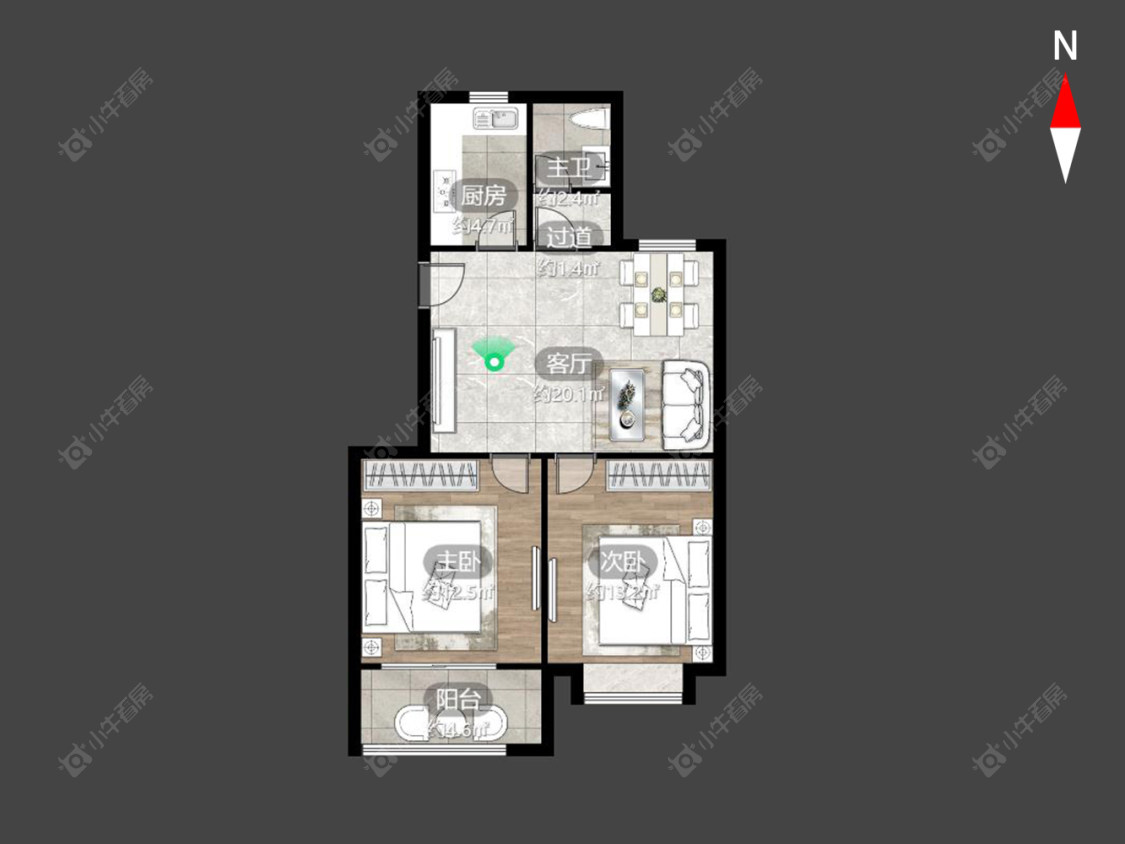 常州枫林雅都在售二手房源户型图_小牛看房