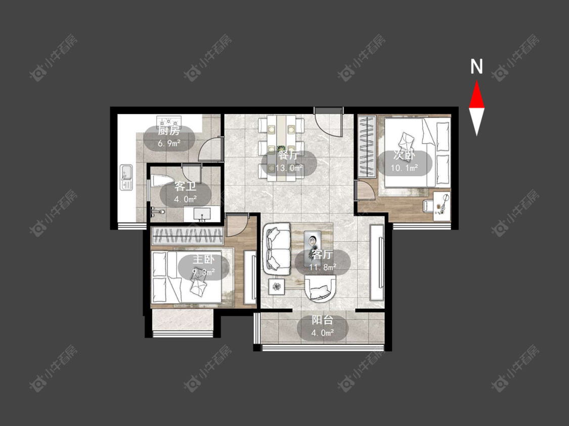 聚缘雅居房源户型图 常州聚缘雅居在售二手房源户型图_小牛看房
