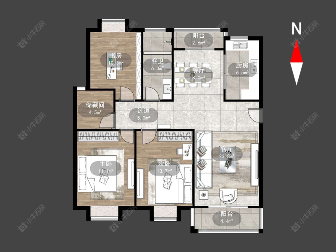 常州都市桃源二期在售二手房源户型图_小牛看房