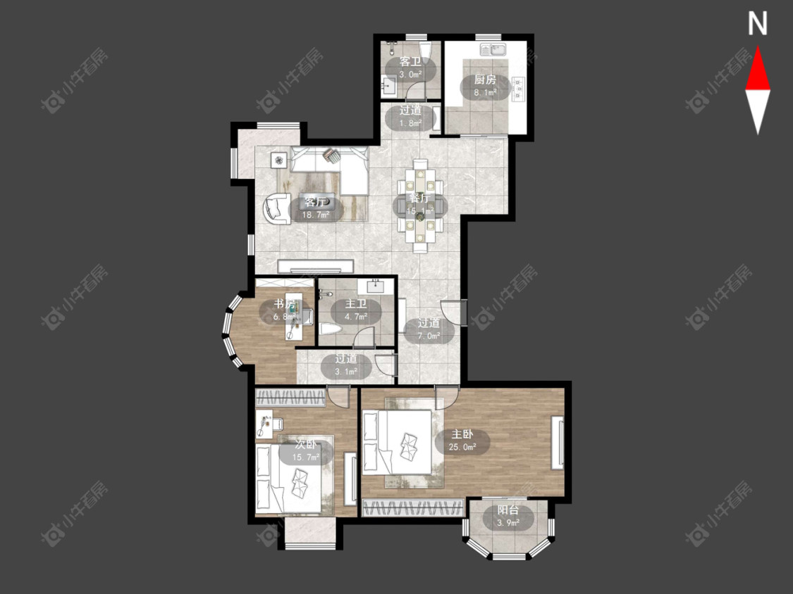 玉隆花园房源户型图 常州玉隆花园在售二手房源户型图_小牛看房