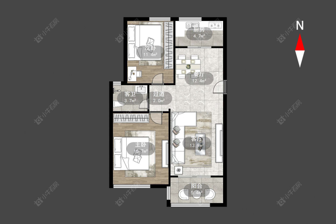 常州绿地峰云汇在售二手房源户型图_小牛看房