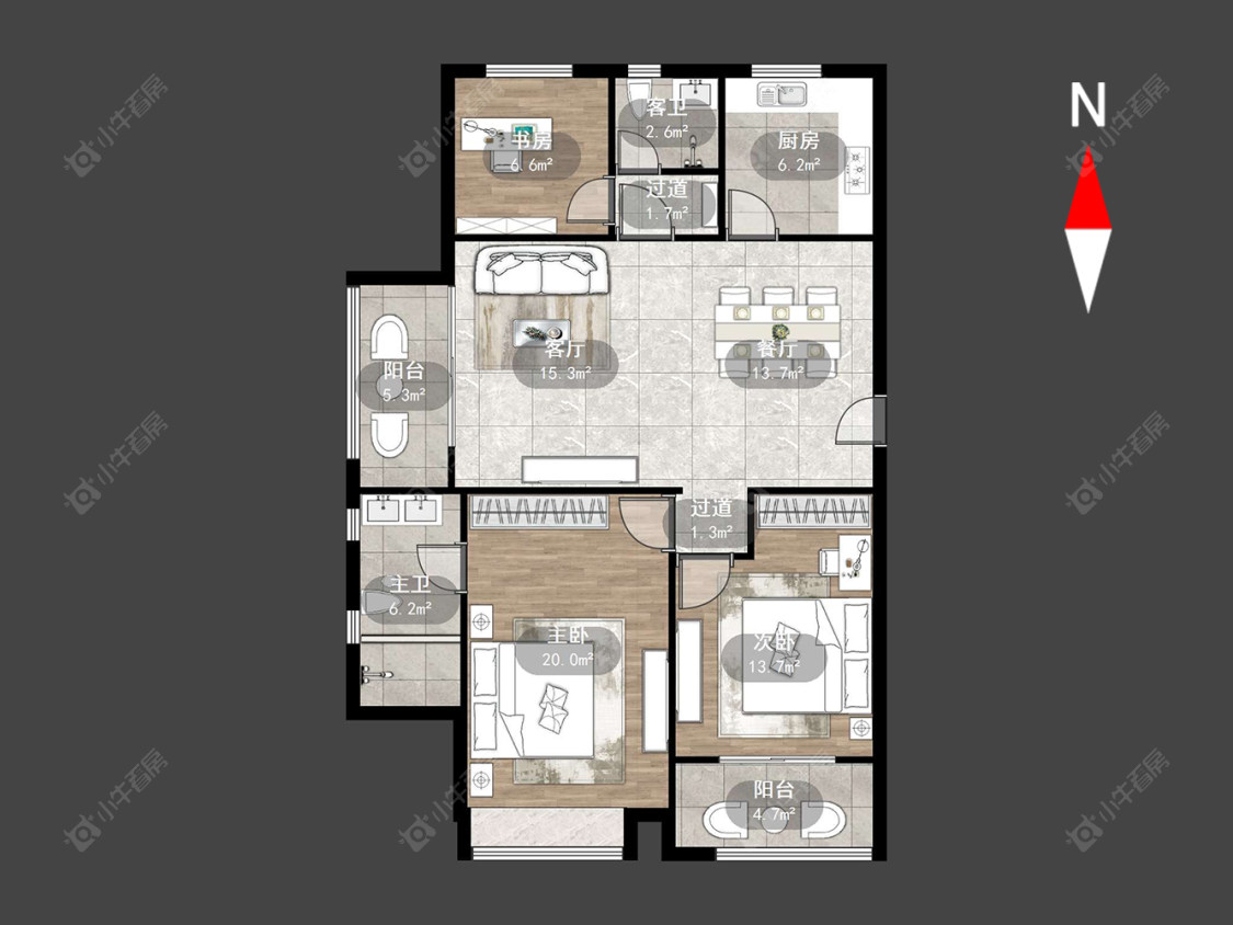 常州星都景苑在售二手房源户型图_小牛看房