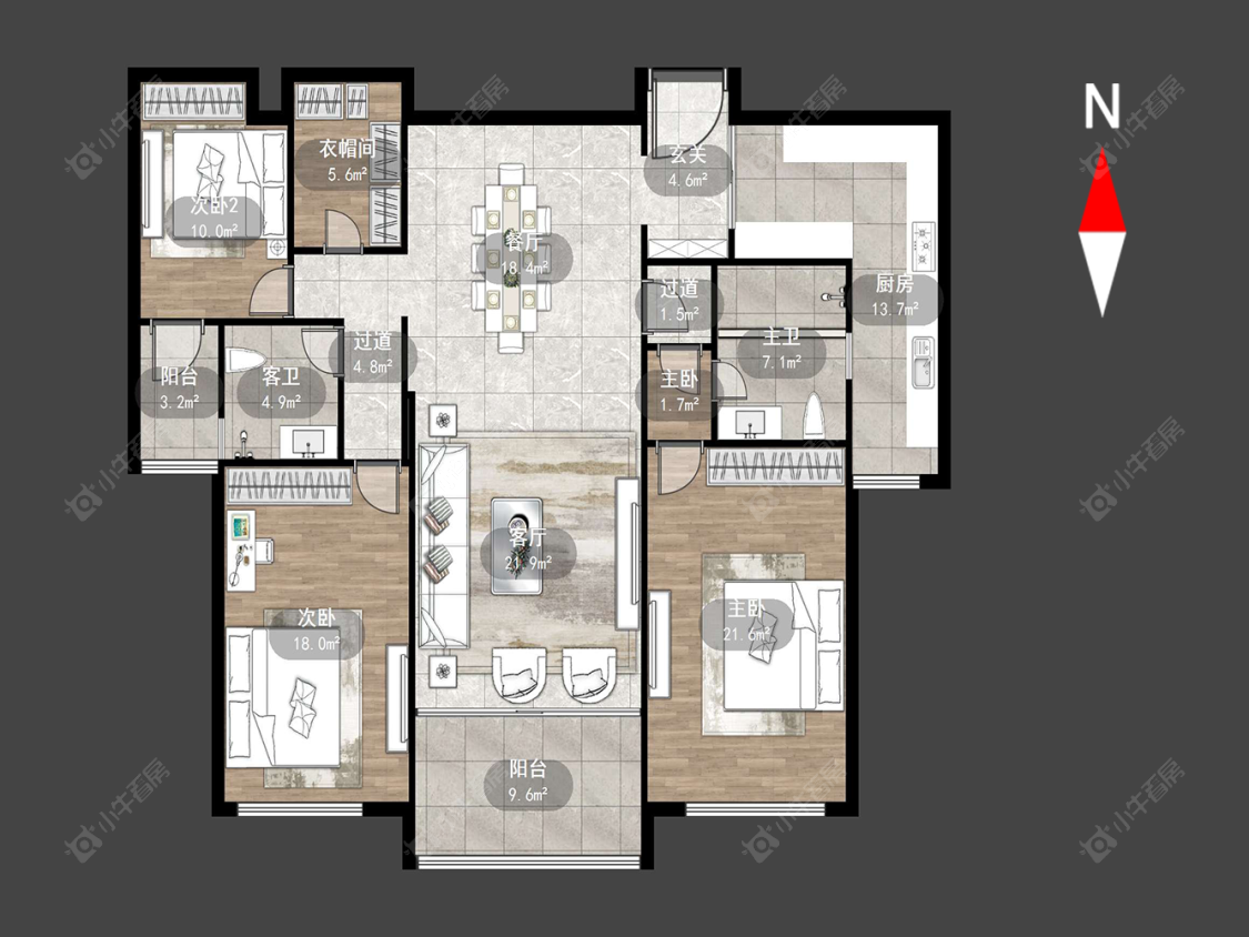 常州雅居乐星河湾在售二手房源户型图_小牛看房