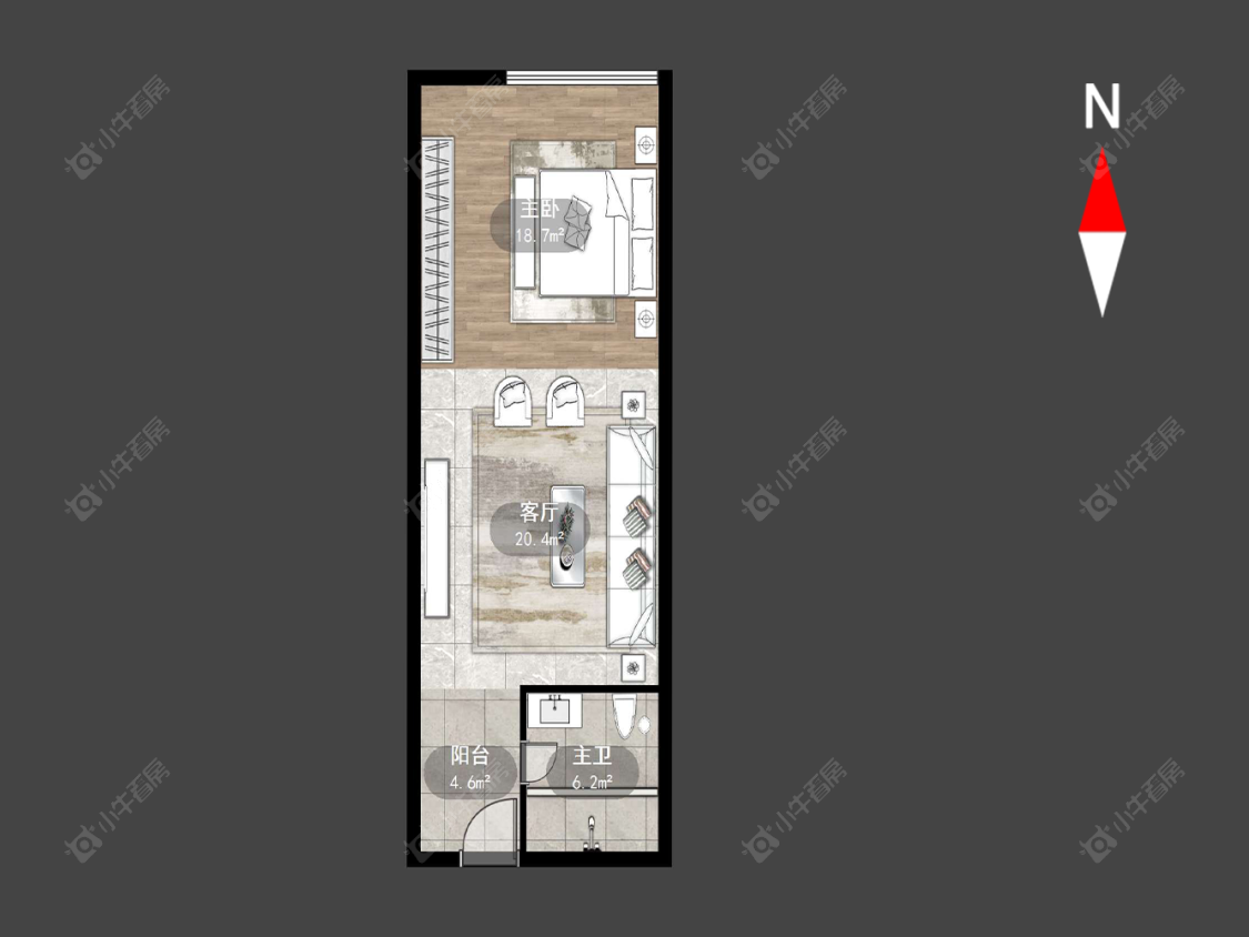 新北万达广场房源户型图 常州新北万达广场在售二手房源户型图_小牛看房