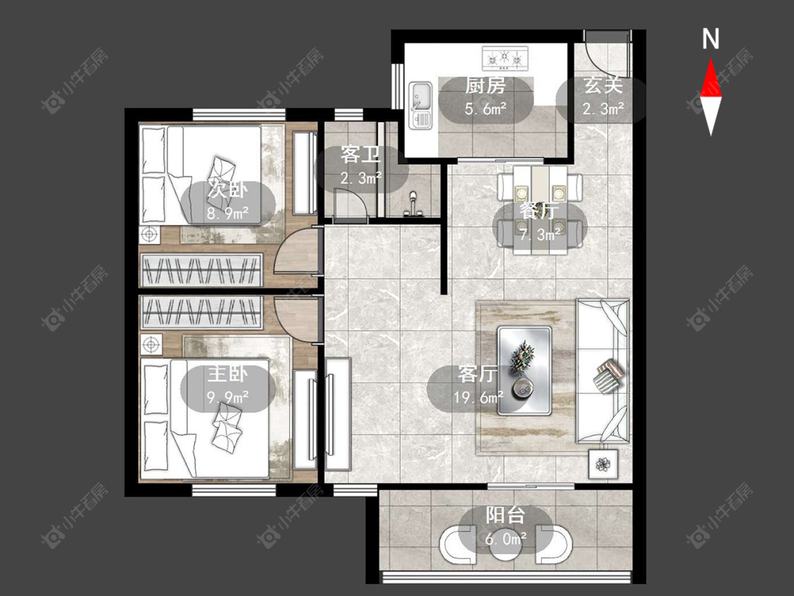 常州山水雅居在售二手房源户型图_小牛看房