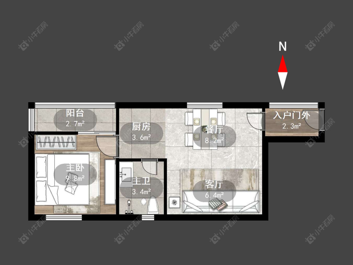 九洲花园一期房源户型图 常州九洲花园一期在售二手房源户型图_小牛看房