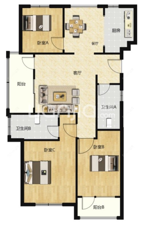 常州玉兰广场一期在租房源户型图_小牛看房