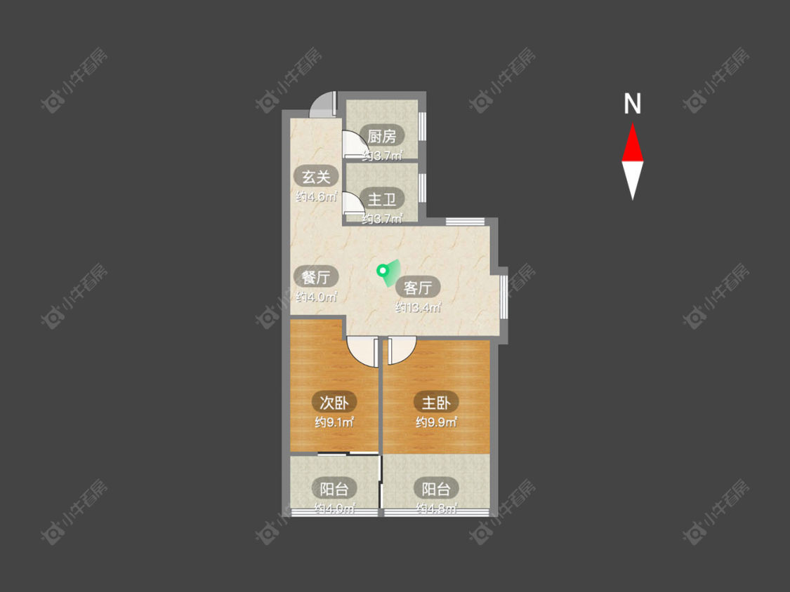 常州新城蓝钻苑东区在售二手房房源户型图_小牛看房