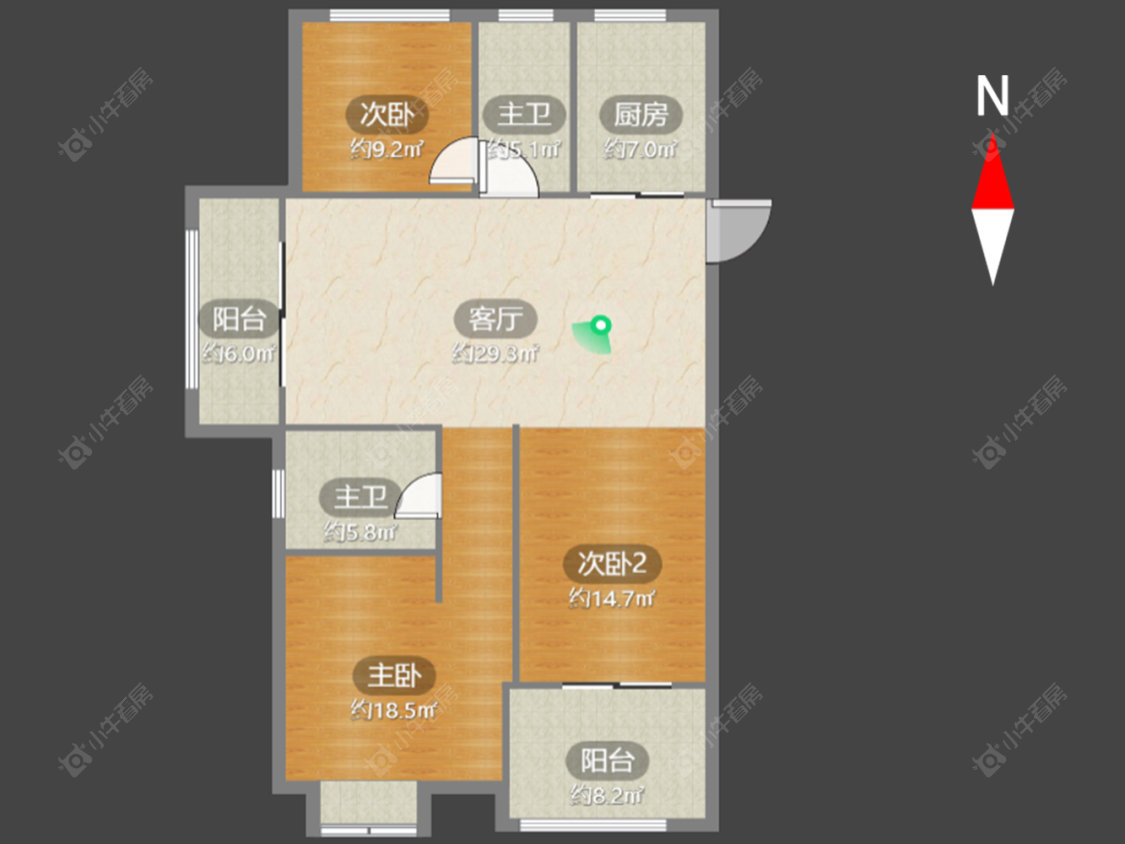 常州尚枫澜湾在售二手房源户型图_小牛看房