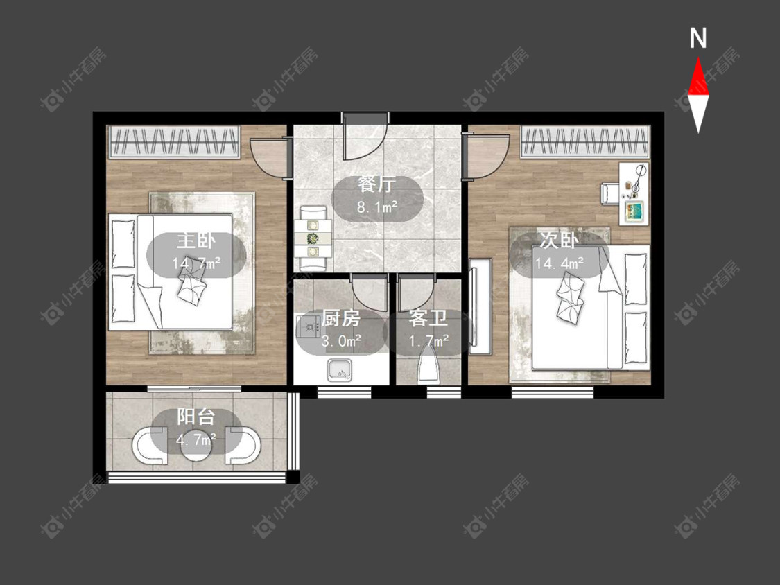 工房北区房源户型图 常州工房北区在售二手房源户型图_小牛看房