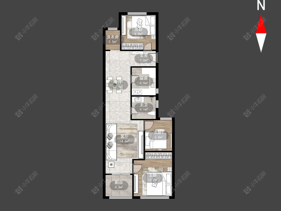 常州常发豪郡在售二手房源户型图_小牛看房