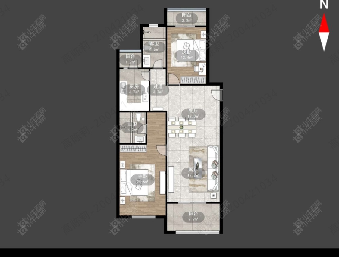 常州京城豪苑南区在租房源户型图_小牛看房