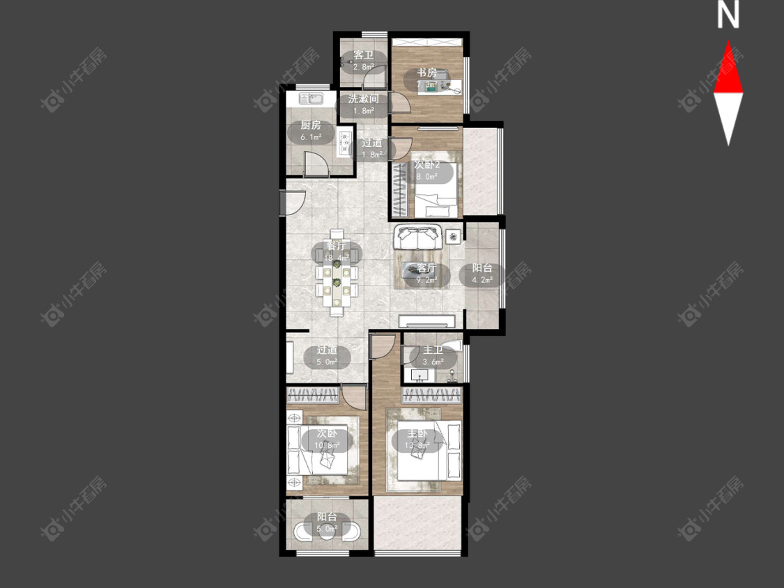 常州常发豪郡在售二手房源户型图_小牛看房