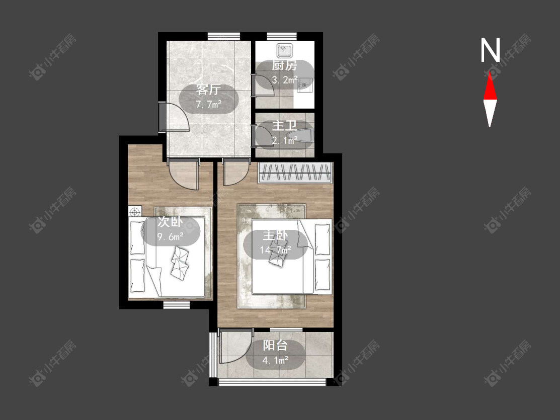 常州丽华一村在售二手房源户型图_小牛看房