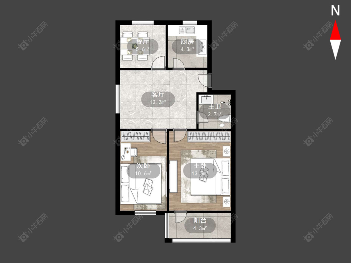 常州西上园在售二手房源户型图_小牛看房