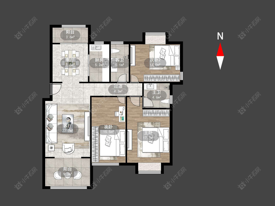 大名城北区房源户型图 常州大名城北区在售二手房源户型图_小牛看房