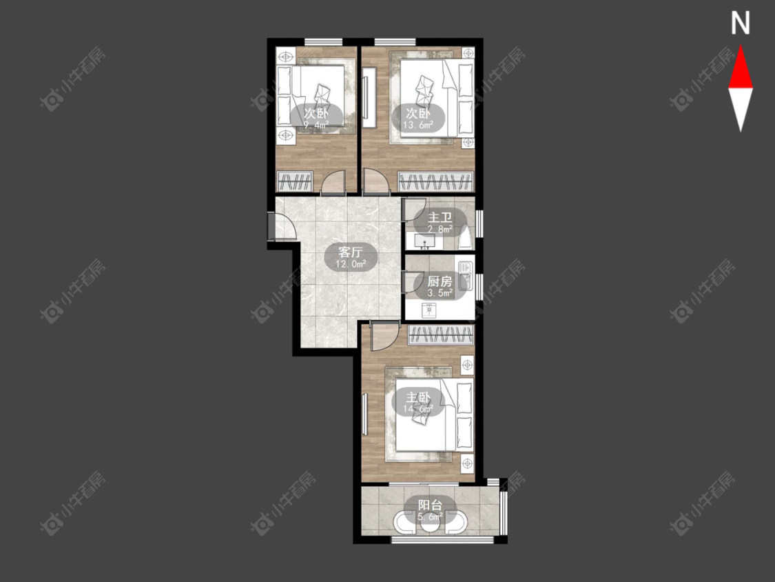 红星新村房源户型图 常州红星新村在售二手房源户型图_小牛看房
