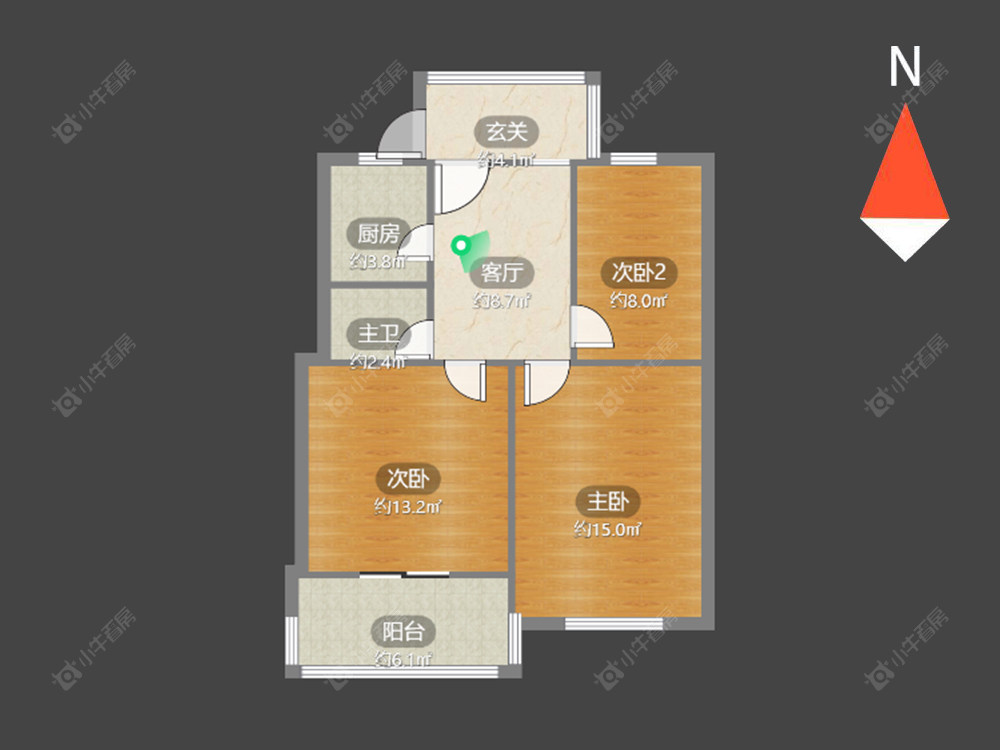 常州清潭五村在售二手房源户型图_小牛看房