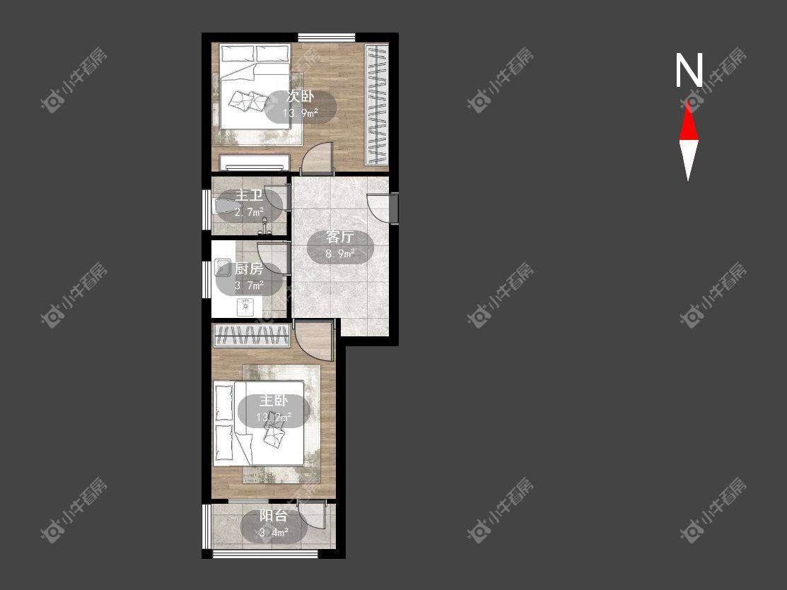 常州丽华一村在租房源室内图_小牛看房