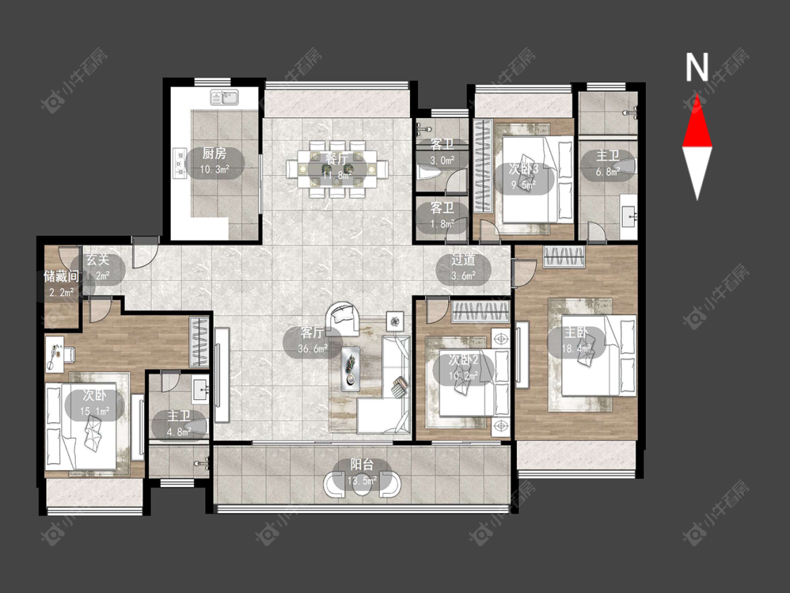 保利天汇房源户型图 常州保利天汇在售二手房源户型图_小牛看房