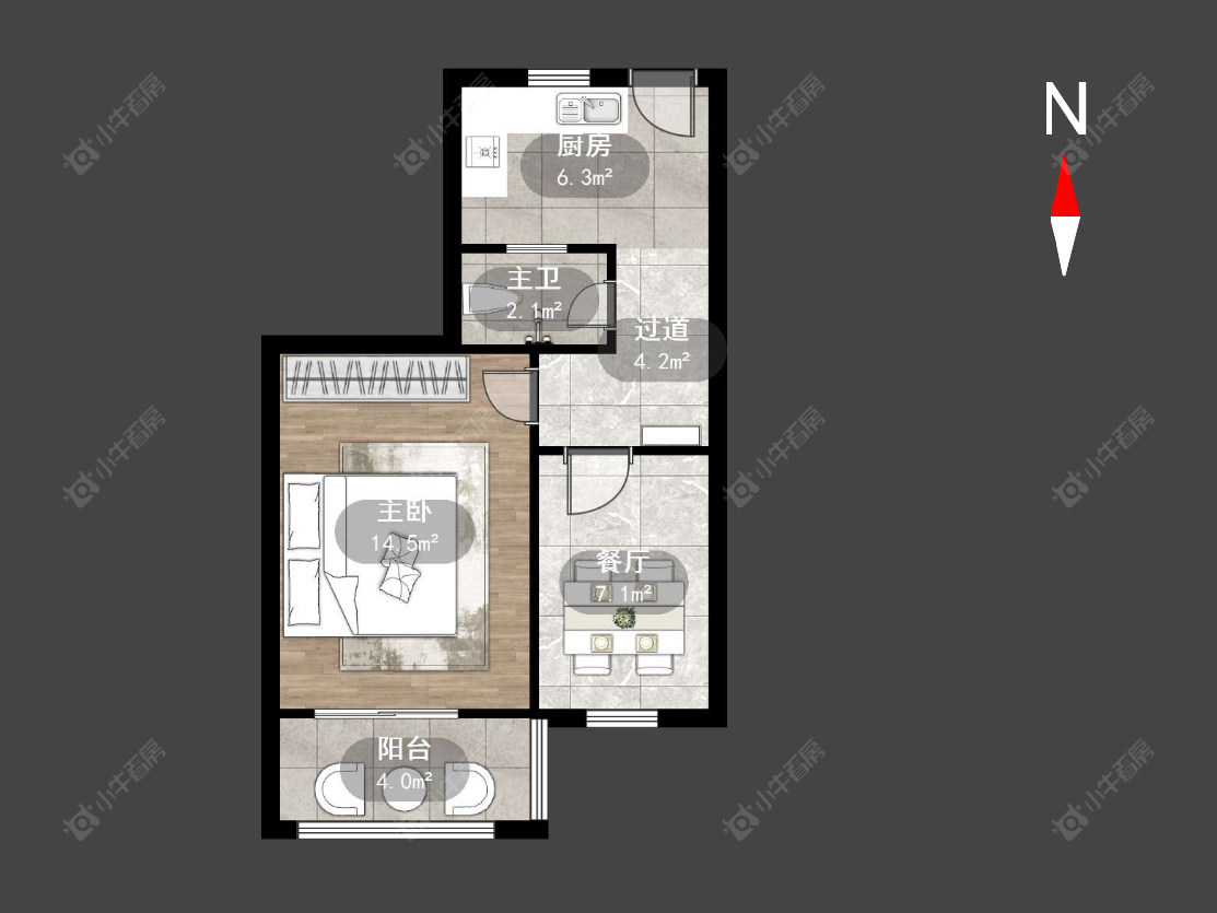 常州丽华一村在售二手房源户型图_小牛看房