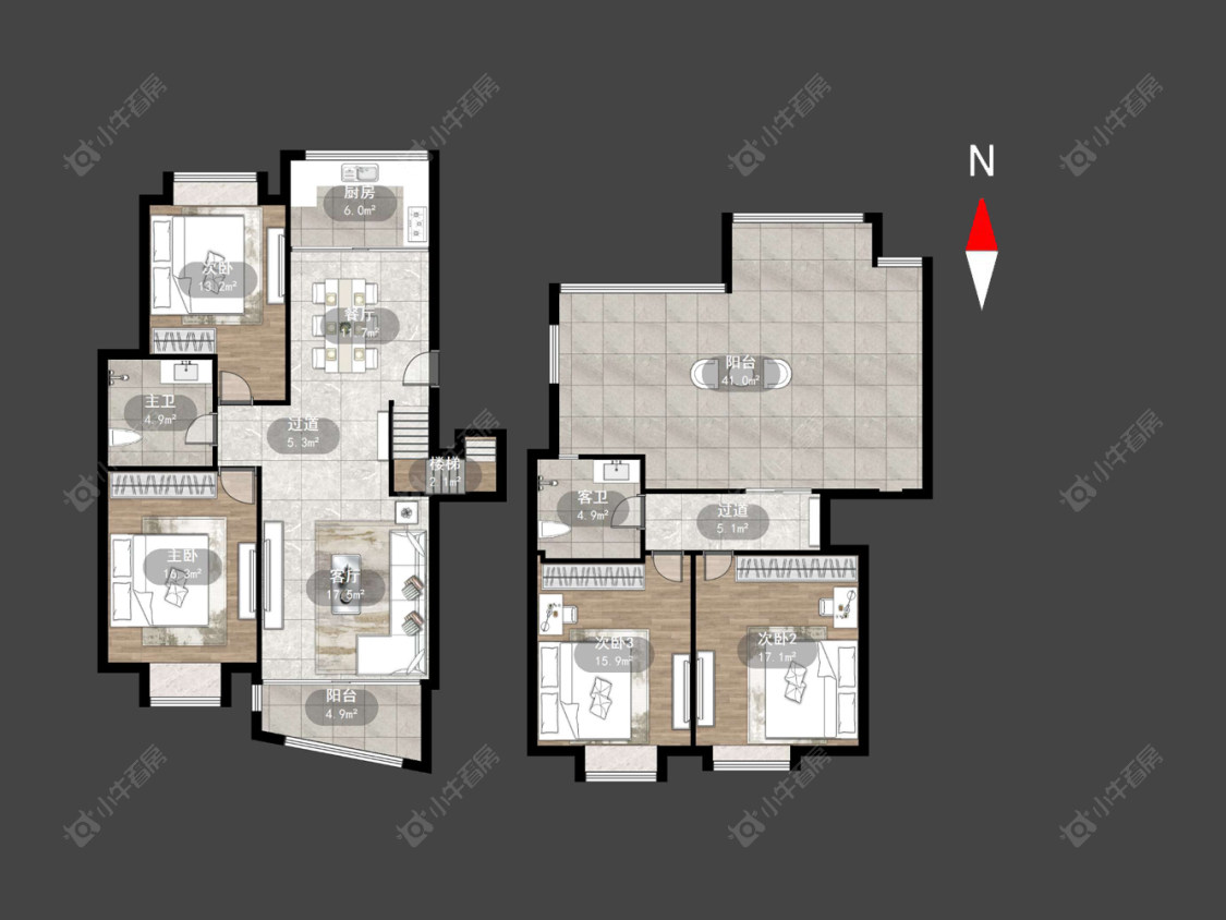 常州燕阳花园在售二手房源户型图_小牛看房