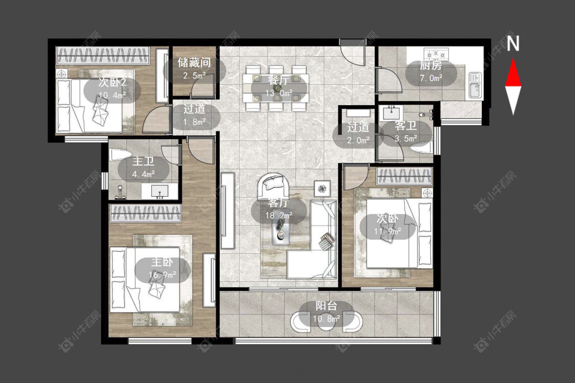 常州星河国际九区在售二手房源户型图_小牛看房